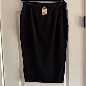 D&G Black Pencil Skirt - Classic sz 40